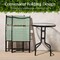 Best Choice Products 3-Piece Patio Bistro Dining Furniture Set w/ Round Textured Glass Tabletop, Folding Chairs